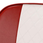 Leader Accessories A Pair Of New Low Back Folding Boat Seat(2 Seats) (C-Whitered)