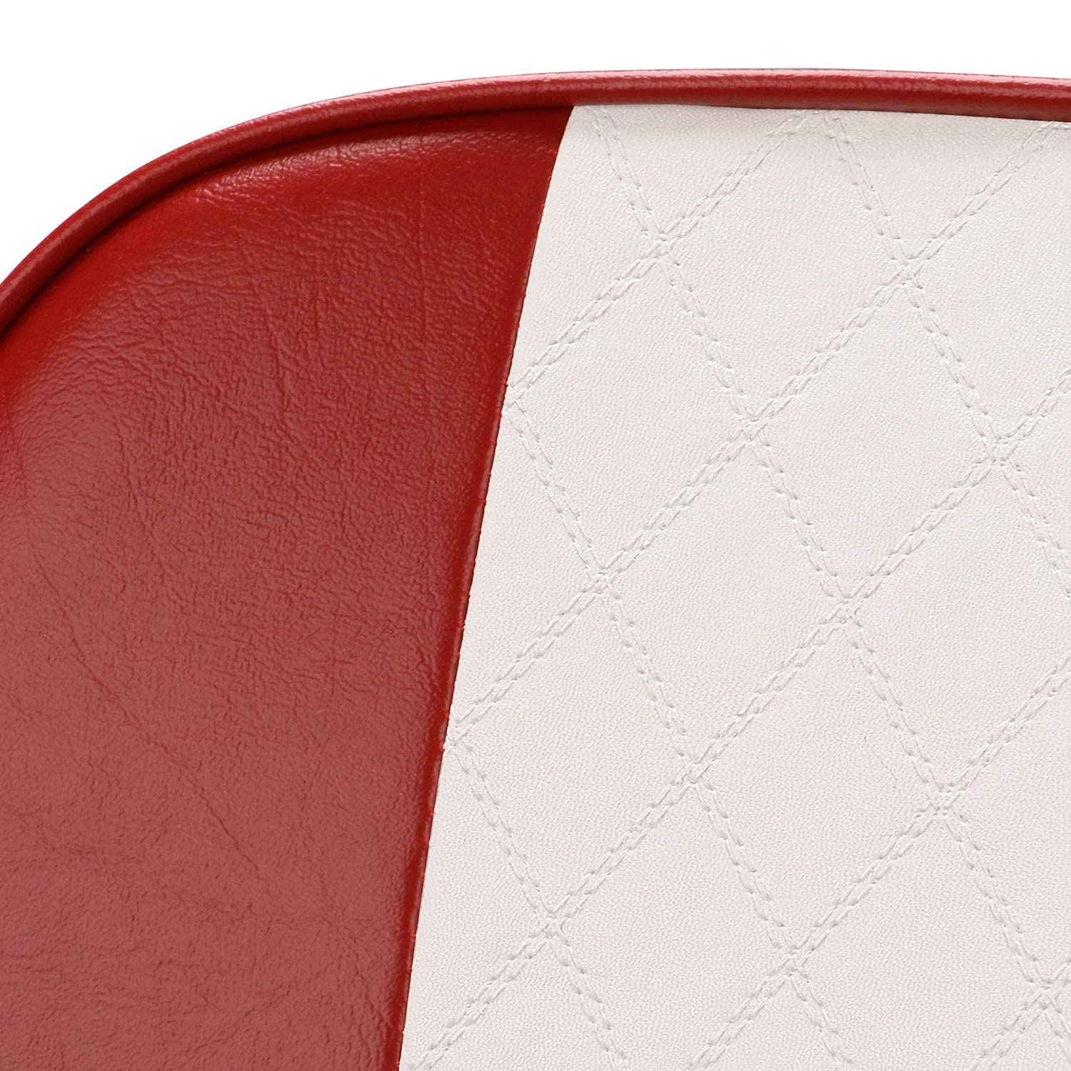 Leader Accessories A Pair Of New Low Back Folding Boat Seat(2 Seats) (C-Whitered)