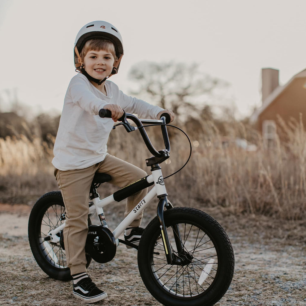 cubsala 14 Inch Little Kids Bike BMX Style Bicycle with Training Wheels Coaster Brake for 3 4 5 Years Old Boys Girls, Blue