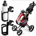 BBTO Disc Golf Cart Cup Holder, Super Large Capacity Fits up to a 40oz Bottle, Universal Disc Golf Push Cart Clip on Drink Holde
