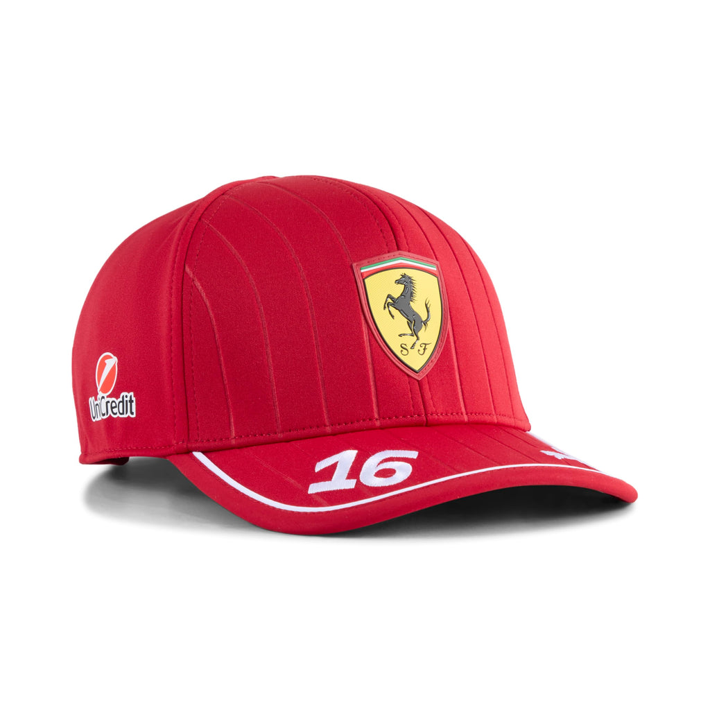 Puma Scuderia Ferrari F1 2025 Charles Leclerc Hat - Red- One Size Fits Most