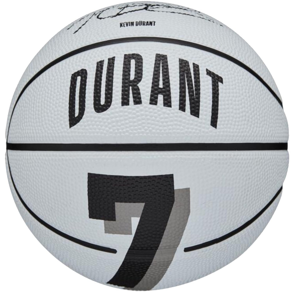 Wilson Nba Player Icon Mini Basketball - Kevin Durant , Mini Size,White/Black