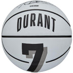 Wilson Nba Player Icon Mini Basketball - Kevin Durant , Mini Size,White/Black