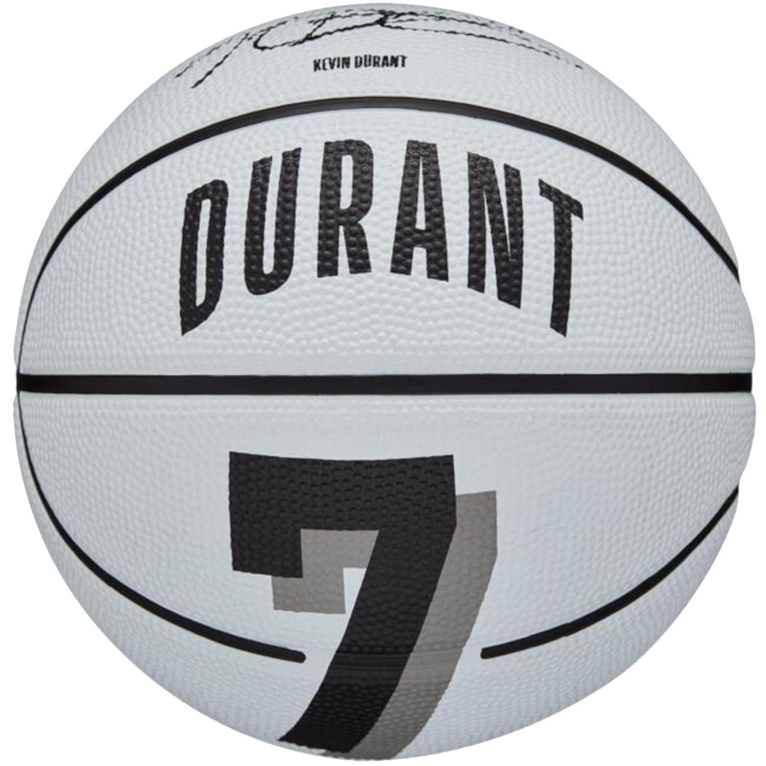 Wilson Nba Player Icon Mini Basketball - Kevin Durant , Mini Size,White/Black