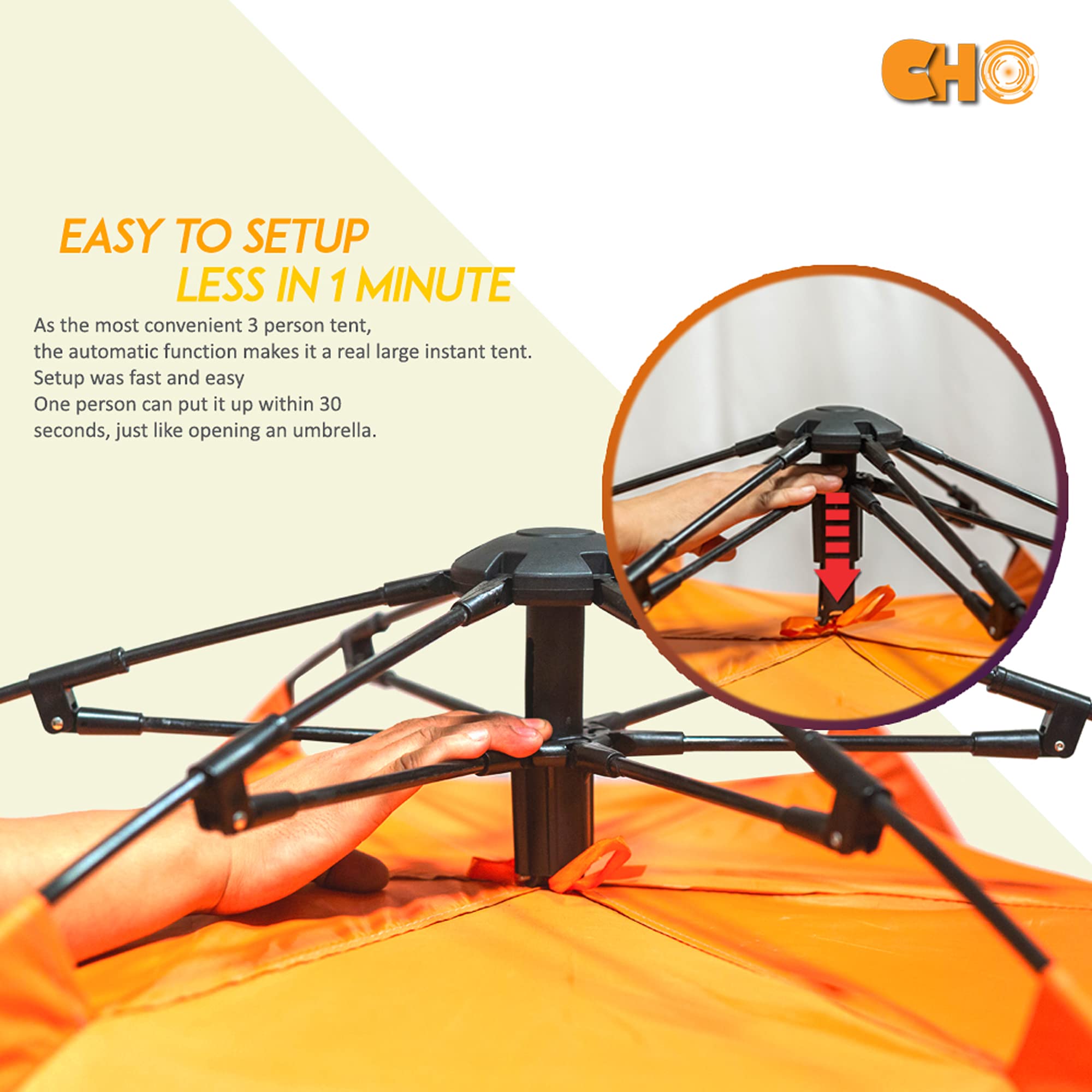 Instant Pop Up Tent Family Camping Tent Portable Light Weight Tents Automatic Easy Setup Tent Waterproof Windproof Backpack Tent