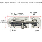 Nrc&Xrc Marine 316 Stainless Steel Heavy Duty 4-1/3'' Long Locker Latch Slide Barrel Bolt For Marine Boat Window/Door/Hatch