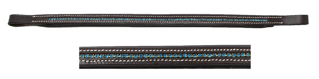 Challenger Horse English Equestrian Padded Leather Replacement Bridle Browband 80997Pb