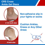 Crs Cross Ankle Gel Discs - 4 Inch Body Gel Pads. Cushion And Protection For Ice Skating, Hockey, Roller Skating, Inline, Hiking