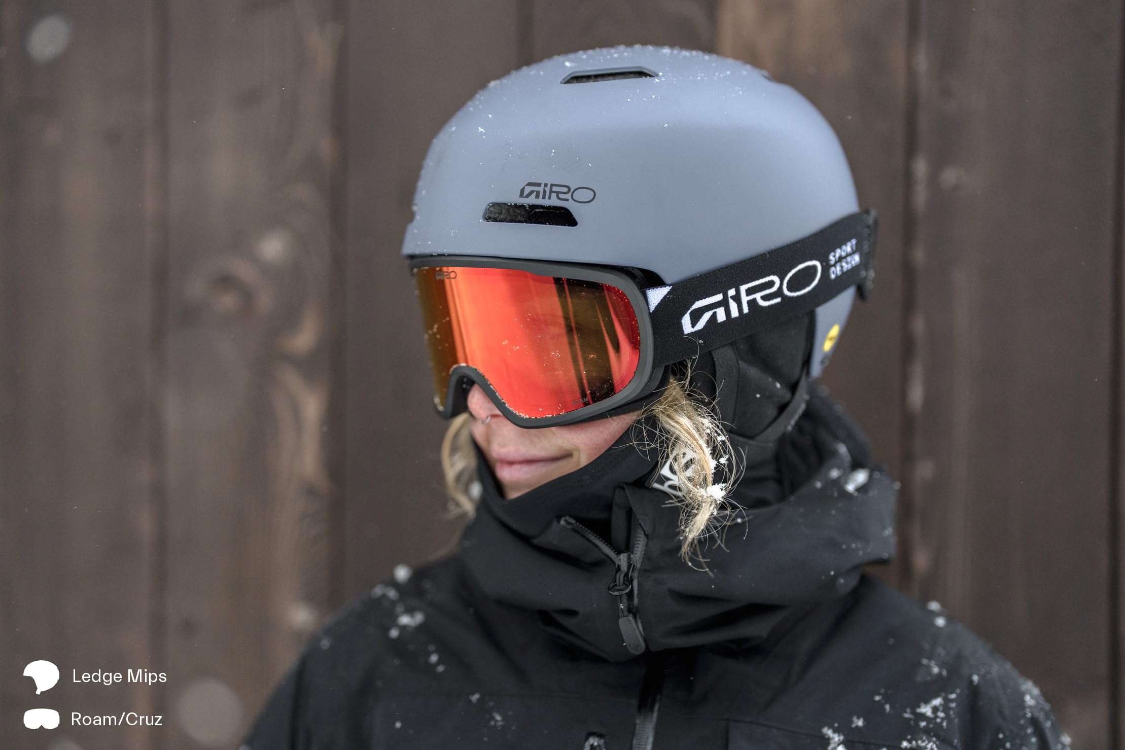 Giro Ledge Snow Helmet - Matte Black - Size L (59-62.5cm)