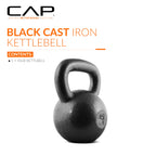 Cap Barbell Black Cast Iron Kettlebell | 45 Pounds