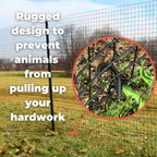 Deerbusters 18In Rebar Ground Stakes - Heavy Duty J Hook (40 Pack)