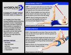 Myosource Kinetic Bands Cheerleading Stunt Strap, Teal