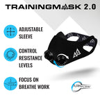 Training Mask - Workout Training Mask 2.0, Cardio Training Mask For Running, Cycling, And Exercise, 36 Levels Of Resistance, Bla
