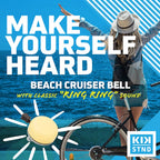 Kickstand Cycleworks Classic Beach Cruiser Bicycle Bell - Pink