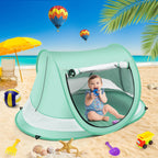 Baby Beach Tent,Large Pop Up Beach Tent Sun Shade For Beach,Portable Baby Travel Tent With Mosquito Net,Indoor Baby Play Tent,Up