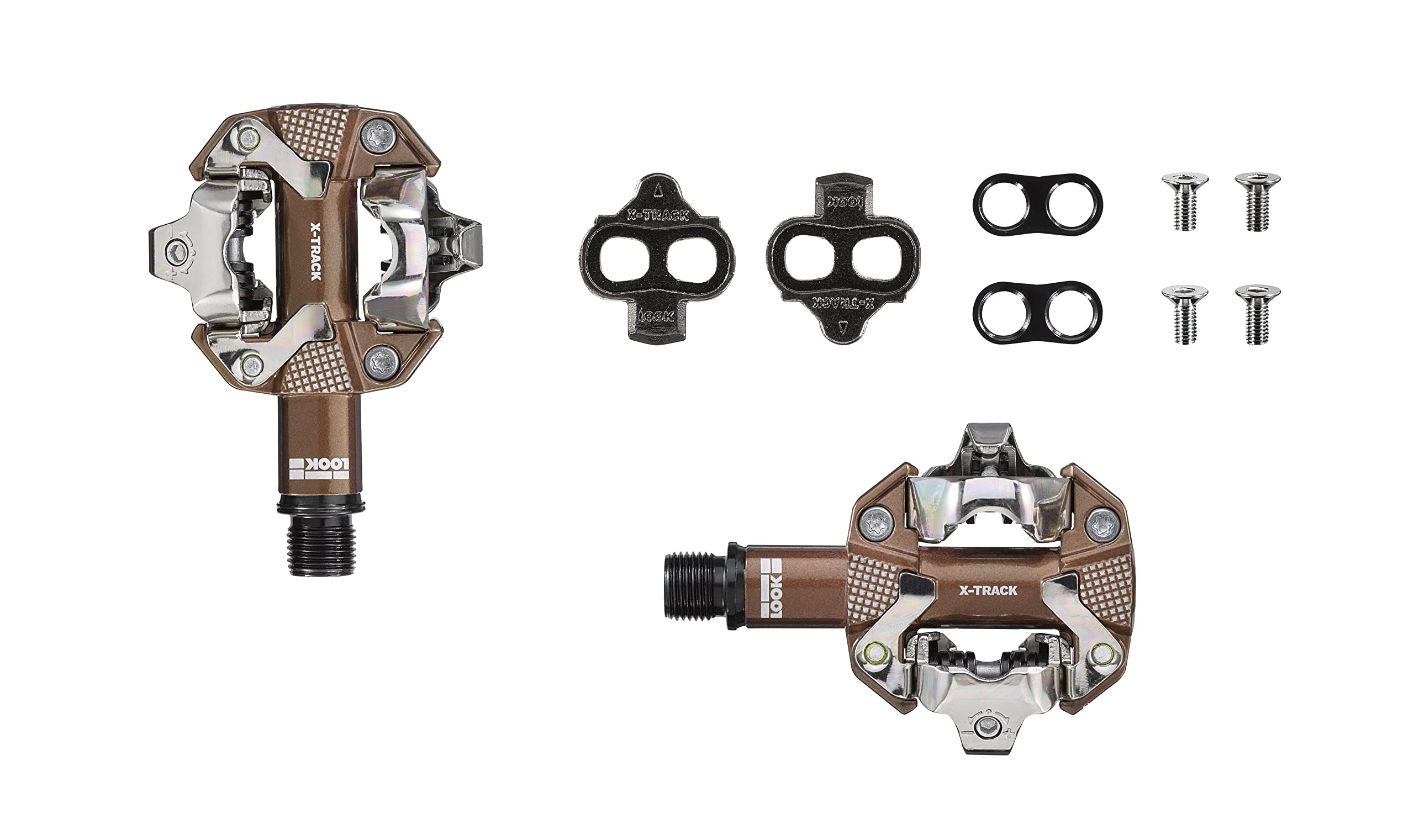 Look Cycle - X-Track Gravel - Bronze - Mtb And Gravel Bike Pedals - Clipless Pedals