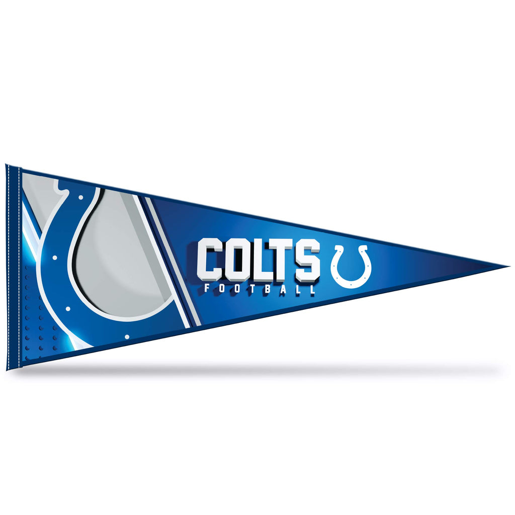 Rico Industries Nfl Football Indianapolis Colts Primary 12'' X 30'' Felt Wall D  Cor Pennant - Great For Home/Bed Room/Man Cave