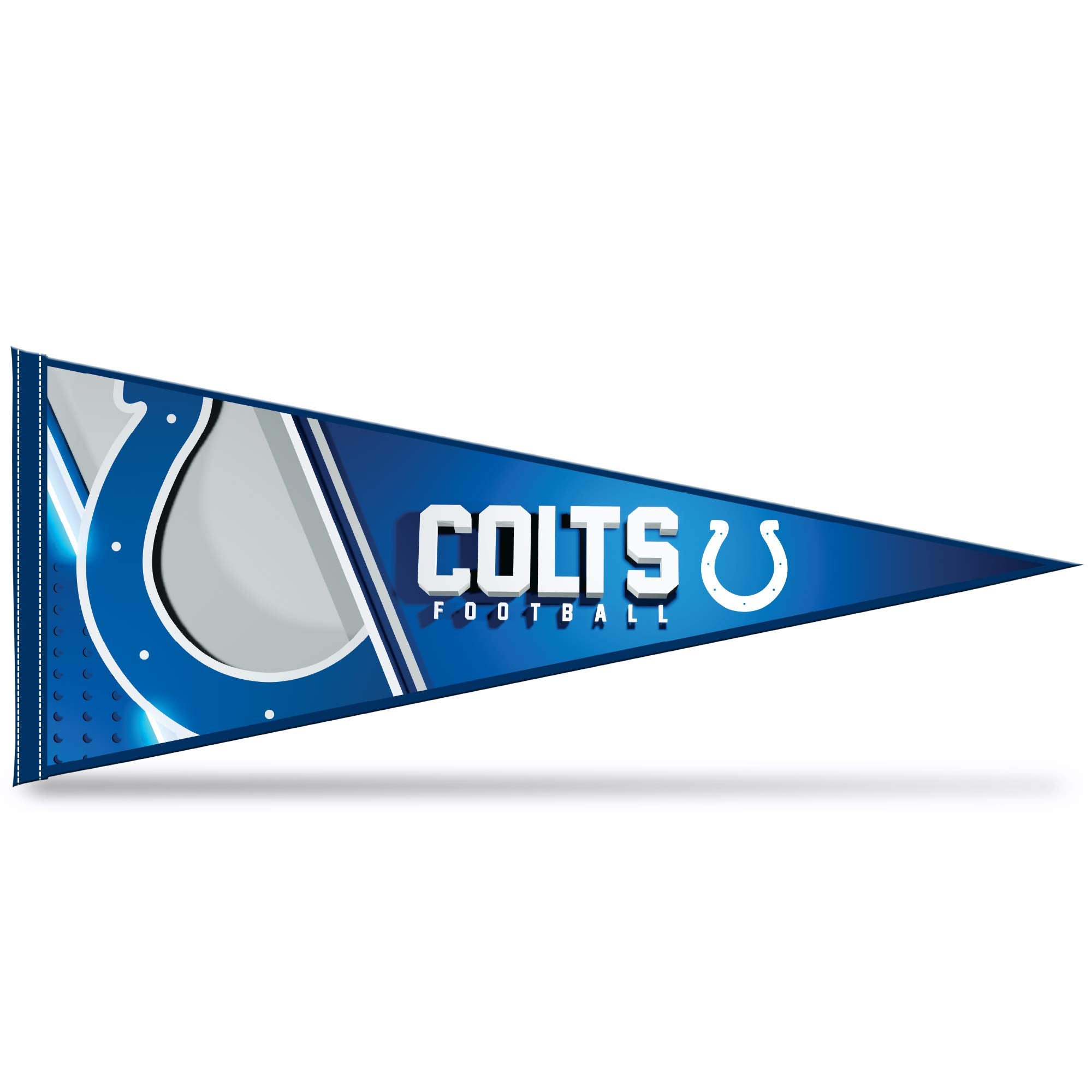 Rico Industries Nfl Football Indianapolis Colts Primary 12'' X 30'' Felt Wall D  Cor Pennant - Great For Home/Bed Room/Man Cave