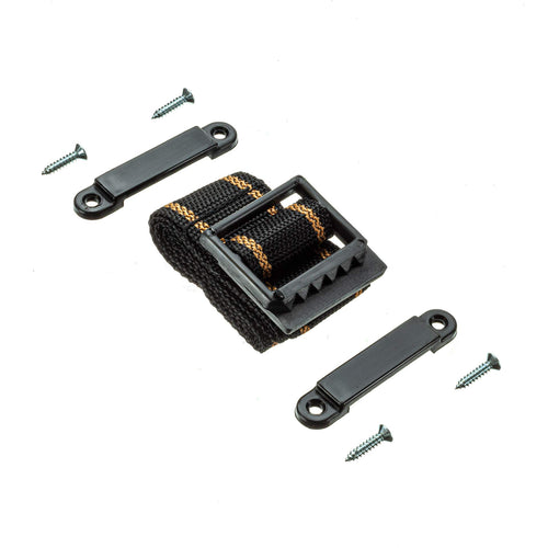 Attwood 9013-3 Battery Box Hold-Down Strap Kit - Medium, Strap With Firm-Grip Buckles, Footman Clamps, Screws Included