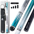 KONLLEN Carbon Fiber Pool Cue 2.0, 58-inch Low Deflection Billiard Stick for Adults with 12.5mm Tip and Pro Taper