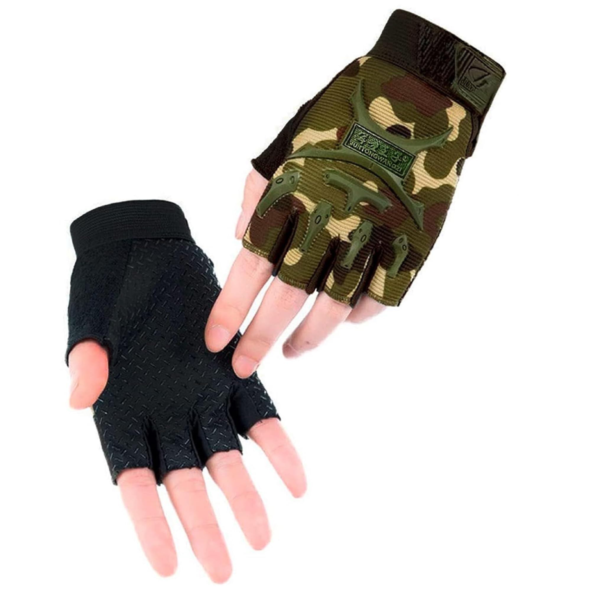 Lagarto Half Finger Children'S Motorcycle Gloves - Sports Half Gloves Cycling Gloves Small Kids Exercise Gloves Skating Gloves -