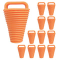 Canalhout 12 Pieces Kayak Scupper Plug Kit Tpe Scupper Plugs Drain Holes Stopper Bung With Handle (Coral-12 Pieces-Small)