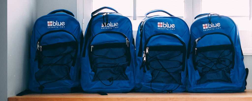 Blue Coolers Blue Seventy-Two  72 Hour Emergency Backpack Survival Kit For 1 Person  Survival Kit For Wildfires, Earthquakes, To