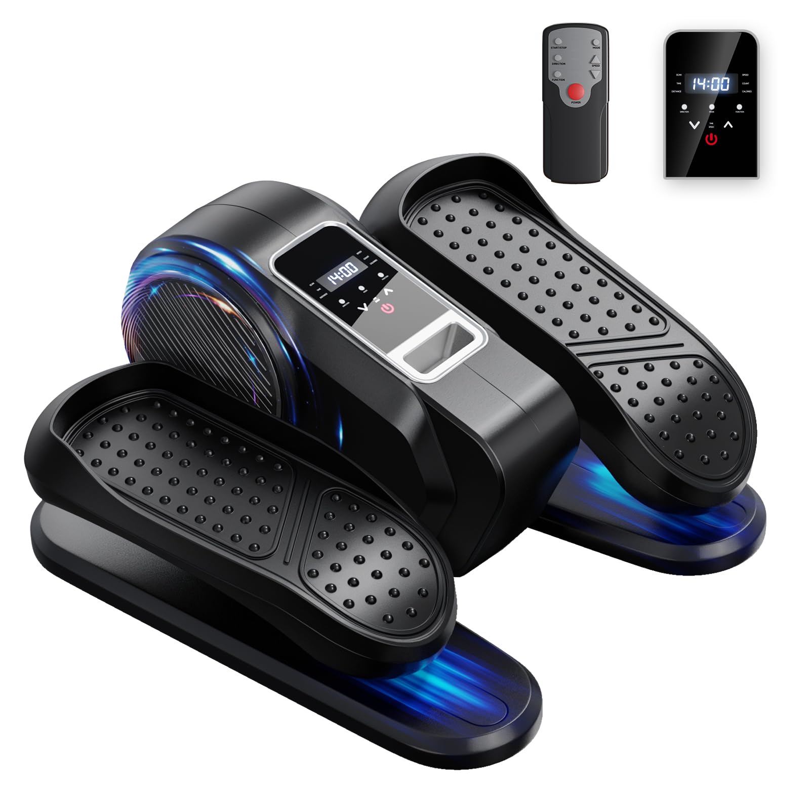 Under Desk Elliptical Machine, Ellipse Leg Exerciser As Seen On Tv, Lcd Display & 12 Adjustable Speed Ellipse Fit, Portable & Qu