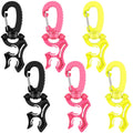 Zhanmai 6 Pieces Diving Double Hose Holder Clip BCD Hose Clip and Snorkeling Equipment Accessories with Snap Hook Buckle for Sno