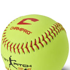 Champro Nfhs Leather Cover, Red Set (Optic Yellow, 12-Inch)
