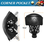 Moyansuper Billiard Pool Table Pockets Heavy Duty Pu Leather Billiard Pockets Set Of 6,Including 4 Corner Pockets And 2 Side Poc