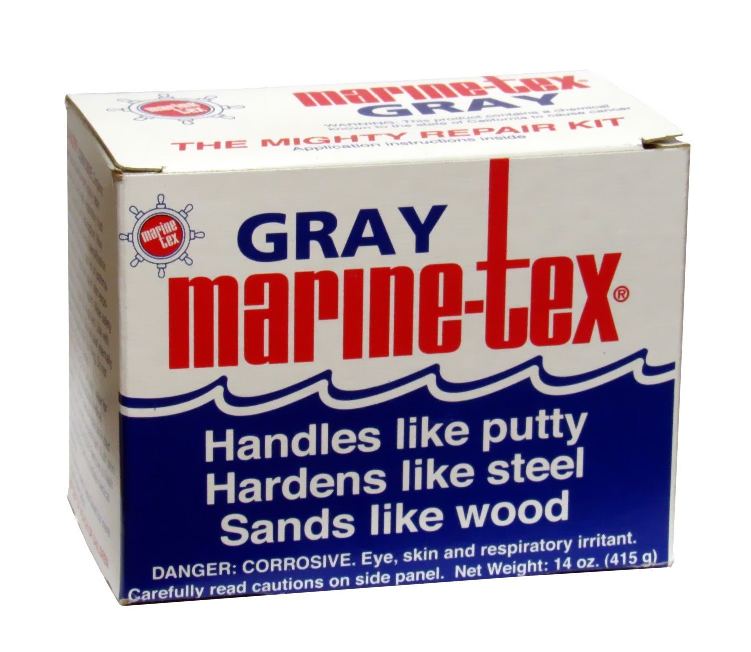 Travaco Products- Marine Tex Marine-Tex 14 Oz Kit Gray
