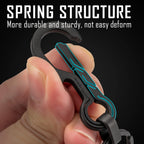 Keyunity Km01 Titanium Edc Keychain Clip With Bottle Opener, Quick Release Carabiner Key Ring Holder For Men (Pvd Black)