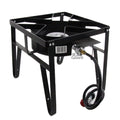 M.D.S Cuisine Cookwares Single High Pressure Gas Burner Square Patio Outdoor Stove Propane Camping Heavy Duty