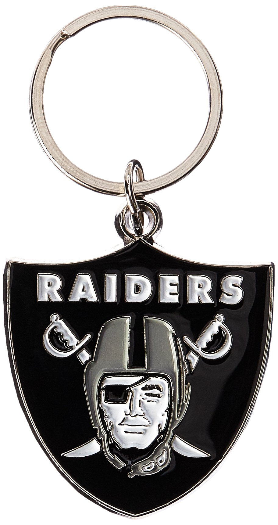 Nfl Siskiyou Sports Fan Shop Las Vegas Raiders Chrome & Enameled Key Chain One Size Team Colors