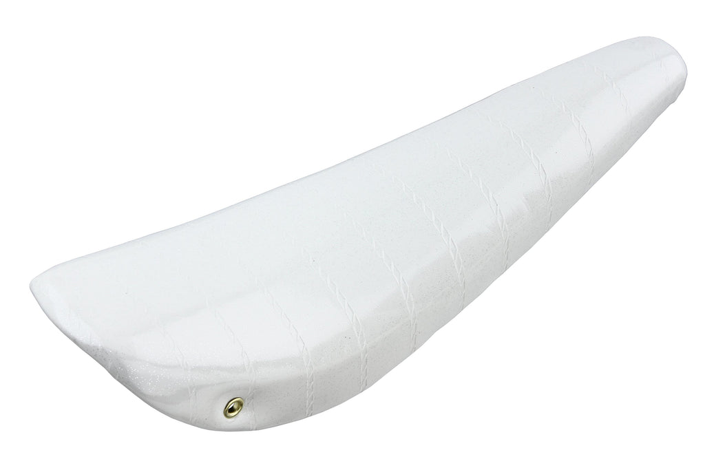 Lowrider 20'' Banana Saddle Sparkle White. Bike Seat, Bicycle Seat, Bike Part, Bicycle Part, Bike Seat, Bicycle Seat, Chopper Bi