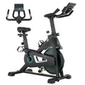 X-RUSH Stationary Exercise Bike for Home, Indoor Cycling Bike with Magnetic Belt Drive Resistance, Adjustable Seat, LCD Display,