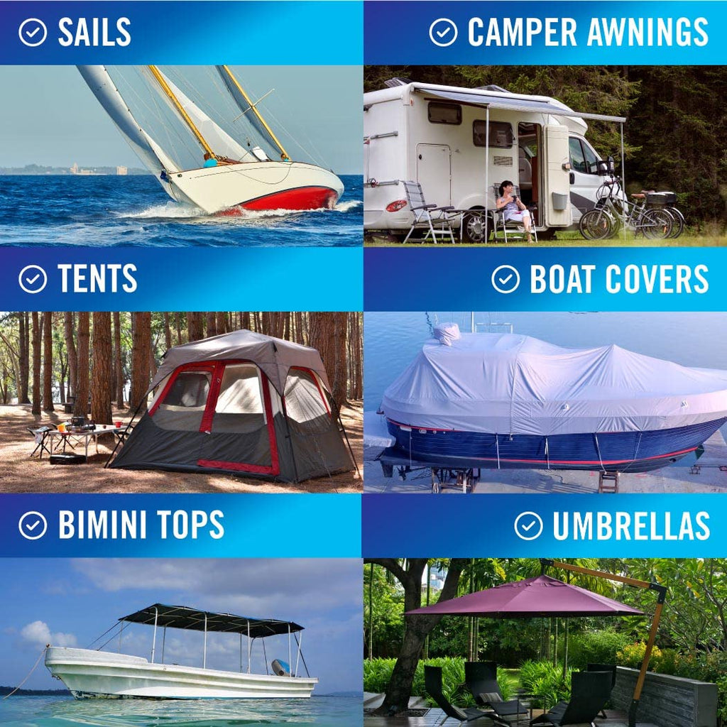 Repair Tape Fabric Repair Boat Covers Canvas Pop Up Camper Rv Awning Tarp Canopy Tear & Vinyl Waterproof Bimini Tops Sail Air Ma