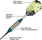 Viper Spinning Bee Soft Tip Darts With Casemaster Storage/Travel Case, Blue, 16 Grams