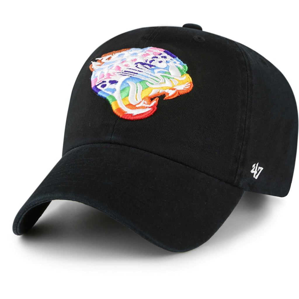 47 Men'S Black Jacksonville Jaguars Pride Cleanup Adjustable Hat