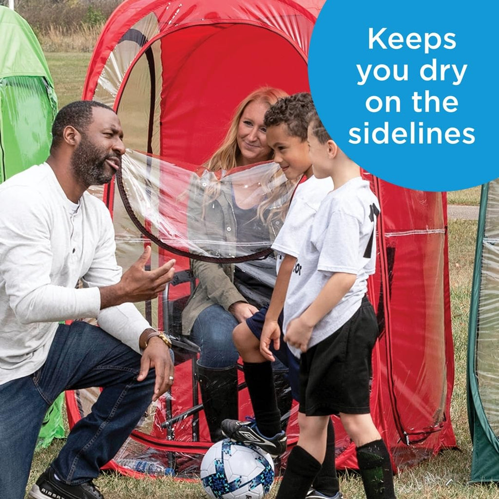 Weatherpod Large 1-Person Pod - Pop-Up Weather Pod, Protection From Cold, Wind And Rain - Red