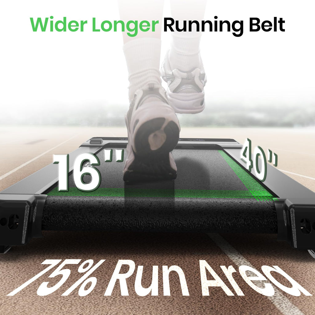 Felfast Walking Pad With 12% 6 Auto Incline, Under Desk Treadmill For Home Office W/Remote Control, 6 Hiit Mode, 265 Lbs Weight
