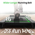 Felfast Walking Pad With 12% 6 Auto Incline, Under Desk Treadmill For Home Office W/Remote Control, 6 Hiit Mode, 265 Lbs Weight