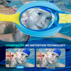 Portzon Unisex-Kids Swim Goggles,Anti Fog Goggles For Kids No Leaking Clear Vision Water Pool Swimming Goggles