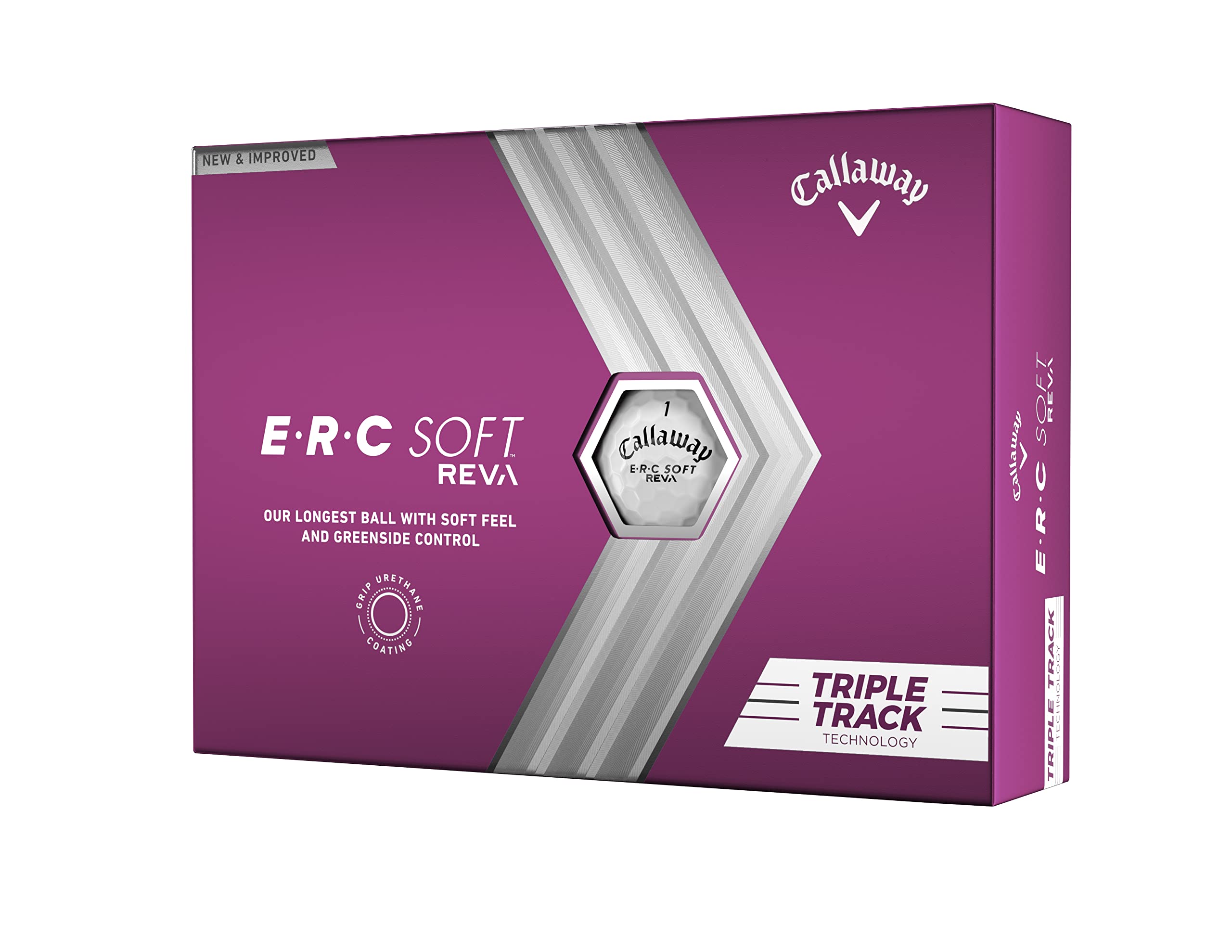 Callaway Erc Triple Track Golf Balls 12B Pk (2023 Version Version, Reva)