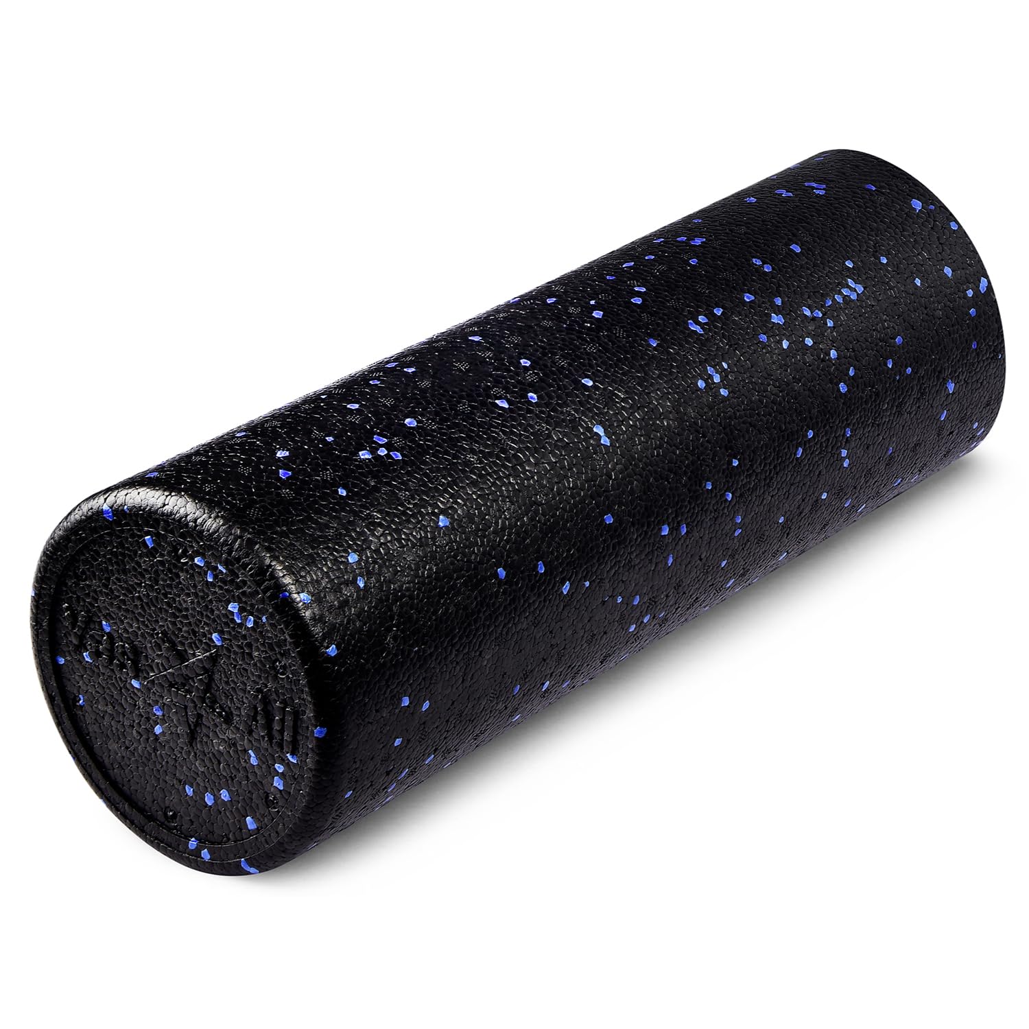 Yes4All High Density Foam Roller For Back, Variety Of Sizes & Colors For Yoga, Pilates - Blue Speckled - 18 Inches