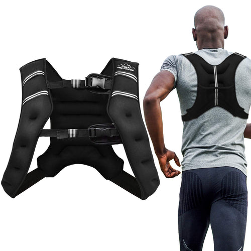 Aduro Sport Weighted Vest Workout Equipment, 4Lbs/6Lbs/12Lbs/20Lbs/25Lbs Body Weight Vest For Men, Women, Kids (16 Pounds (7.26 