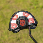 Mid Mallet Putter Cover Small Golf Headcover Club Head Protector Magnetic Closure For Odyssey White Hot Pro