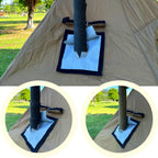 Taisoca Diy Stove Jack With Rain Flap,Double Layer Stove Jack 7.9 * 9Inch/20 * 23Cm,Fireproof Stove Jack For Protecting Hot Tent
