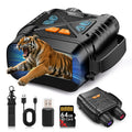Night Vision Goggles, Night Vision Binoculars for Adults 10X Digital Zoom 7X Infrared Binoculars with 64GB TF Card for Photos an